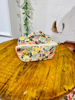 Floral Quilted Makeup Bag (Multiple Colors)
