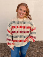 Briana Multi Color Striped Top