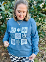 Snowflake Collage Long Sleeve Tee