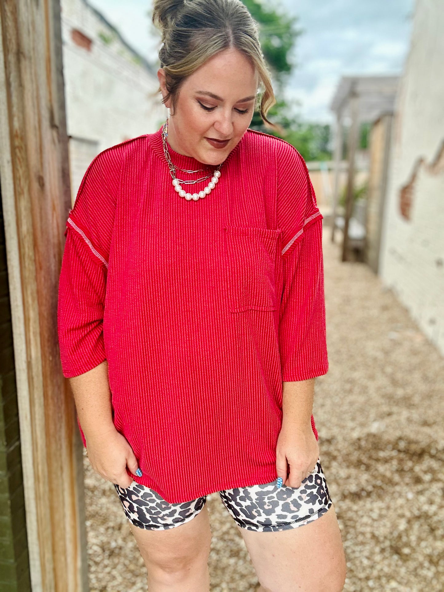 Kayla Oversized Ribbed Top