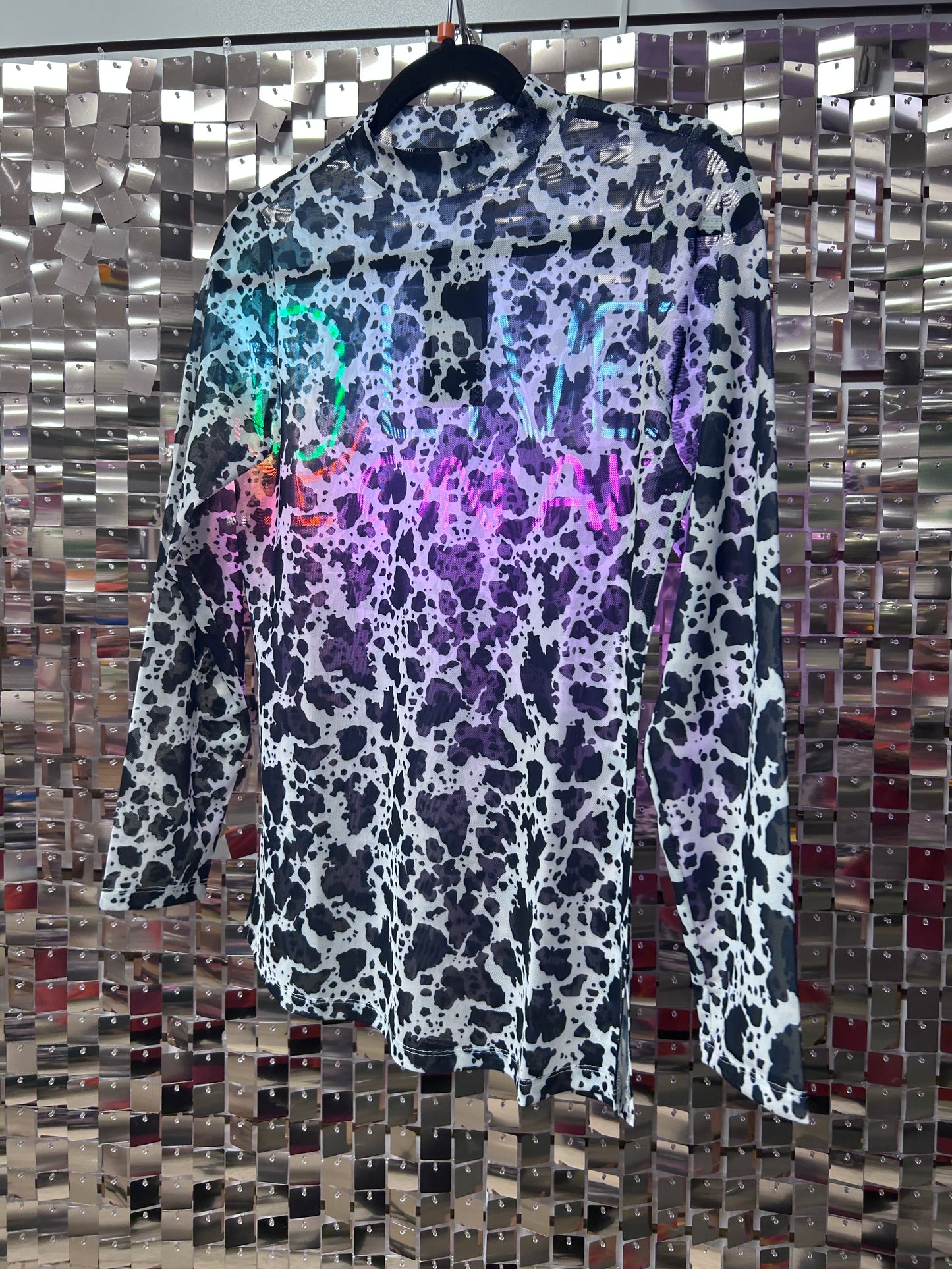 Cow print Mesh