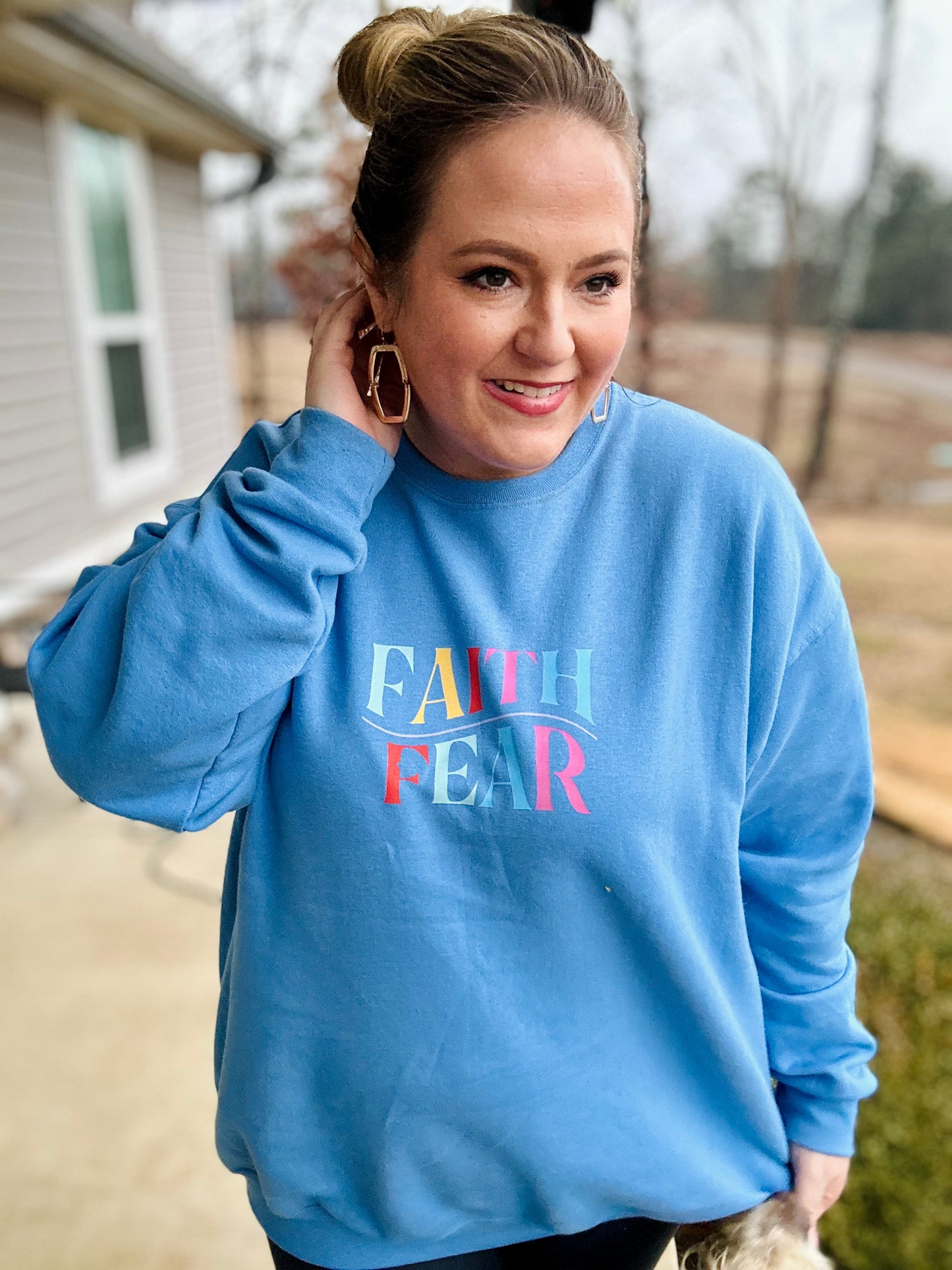 Psalm 118:6 Sweatshirt (Multiple Styles/Any Color)