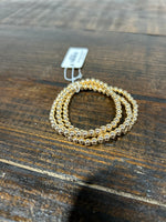 Set of Three Metal Tone Bracelets (Multiple Colors)