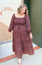 Abra Animal Print Maxi Dress
