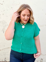 Joana Knit Top in Green