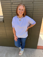 Purple Gingham Top
