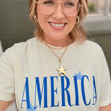 Gold Star Layered Necklace