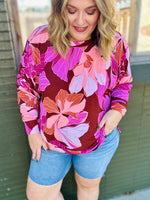 Katlyn Peach Floral Top