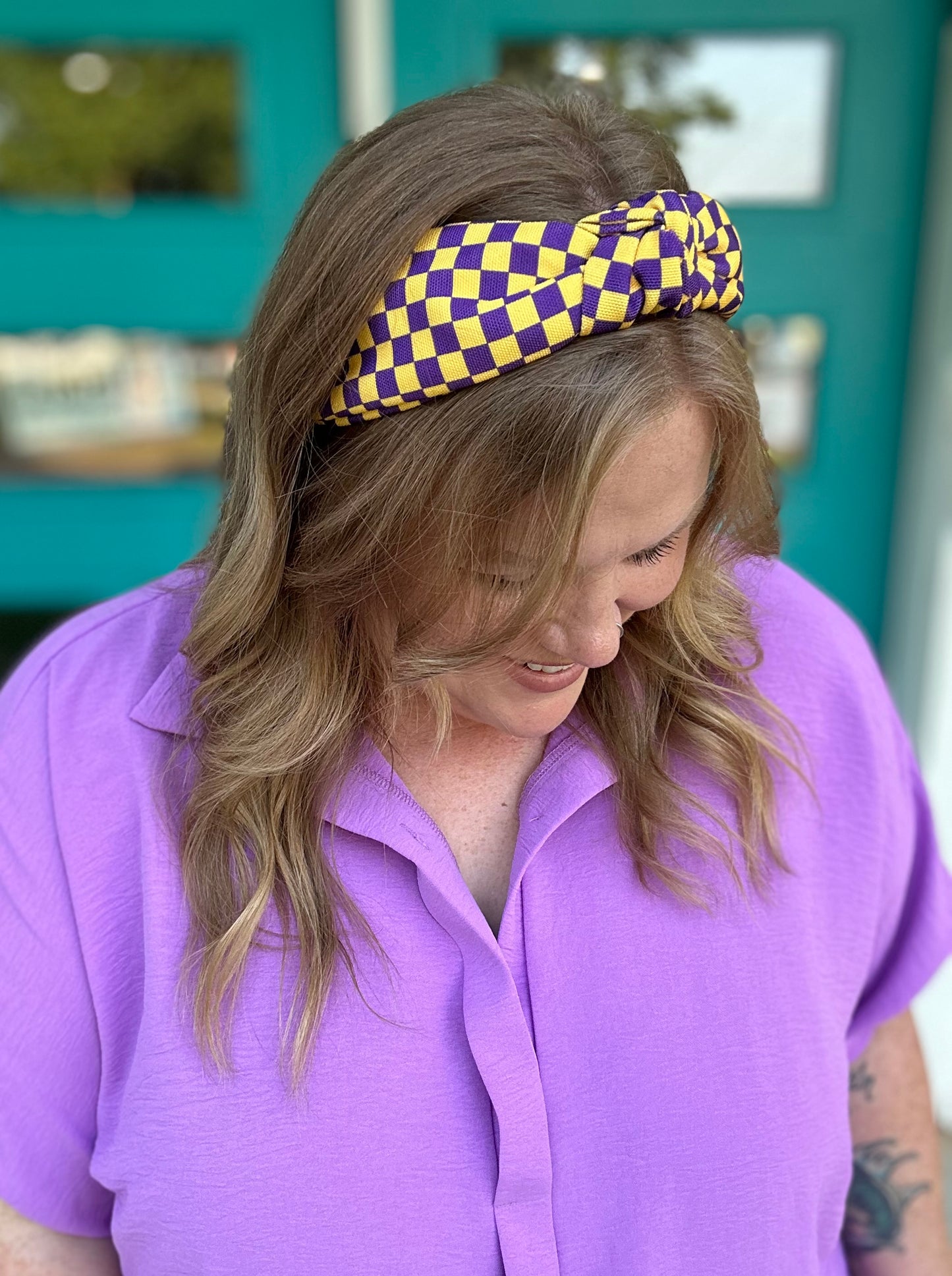 Game-day Checkered Headband