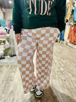 Charlie Checked Wide Leg Pants
