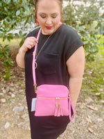 Tiara Crossbody With Front Zipper (Multiple Colors)