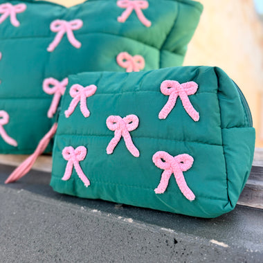 Quilted Puffer Make Up Bag