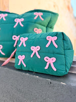 Quilted Puffer Make Up Bag