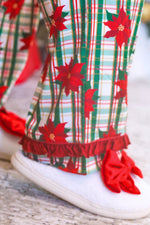 Market Special: Plaid Poinsettia Ruffle Pajama Set