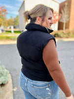 GraceLynn Puffer Vest in Black