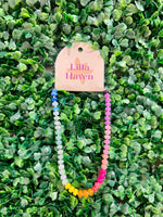 Rainbow Candy Stone Beaded Necklace