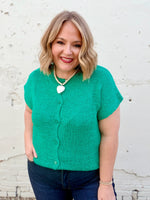 Joana Knit Top in Green