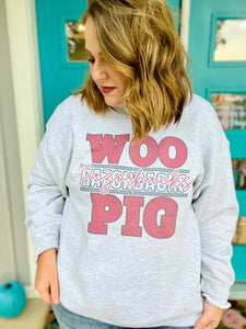 Woo Pig Checkered Graphic (Tee or Sweatshirt)