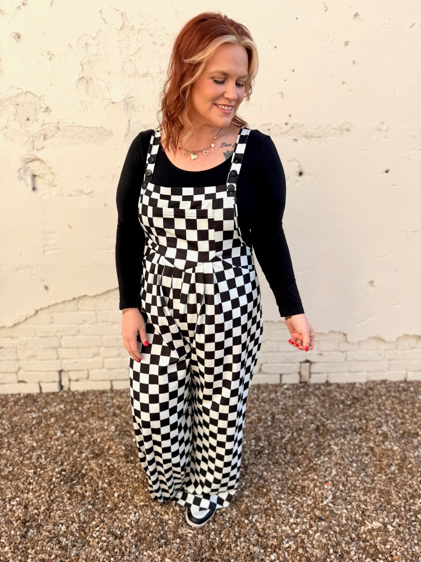 Checkered Jumpsuit Overalls (Pre-Order)