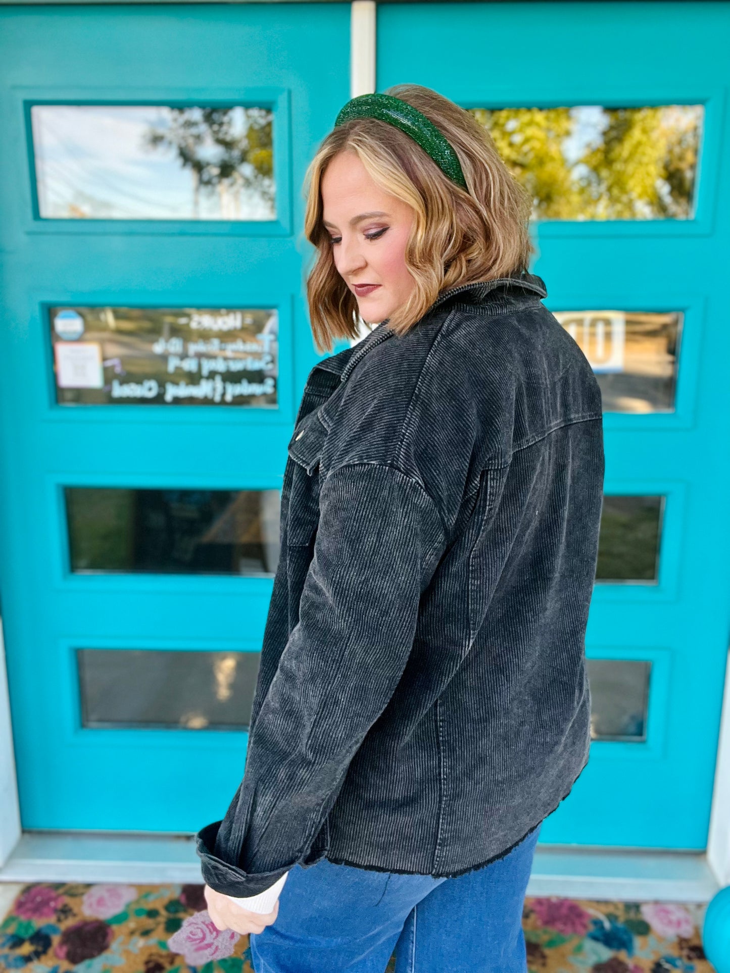Samantha Corduroy Shacket (Multiple Colors)