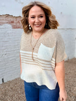 Allysia Coloblock Sweater Top
