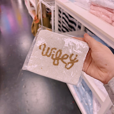 Mini Wifey Beaded Bag