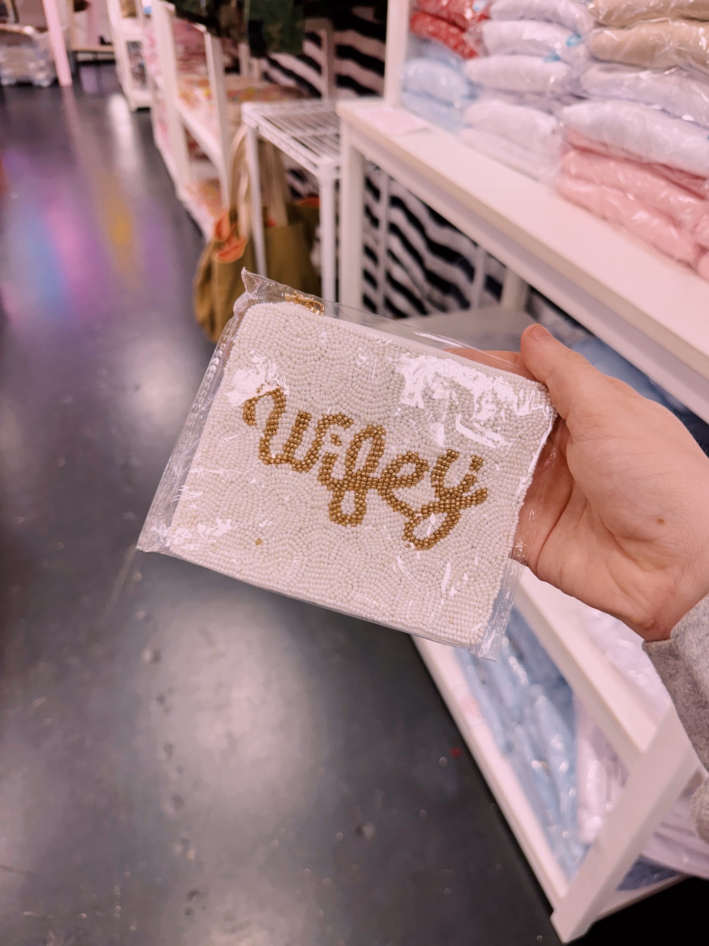 Mini Wifey Beaded Bag