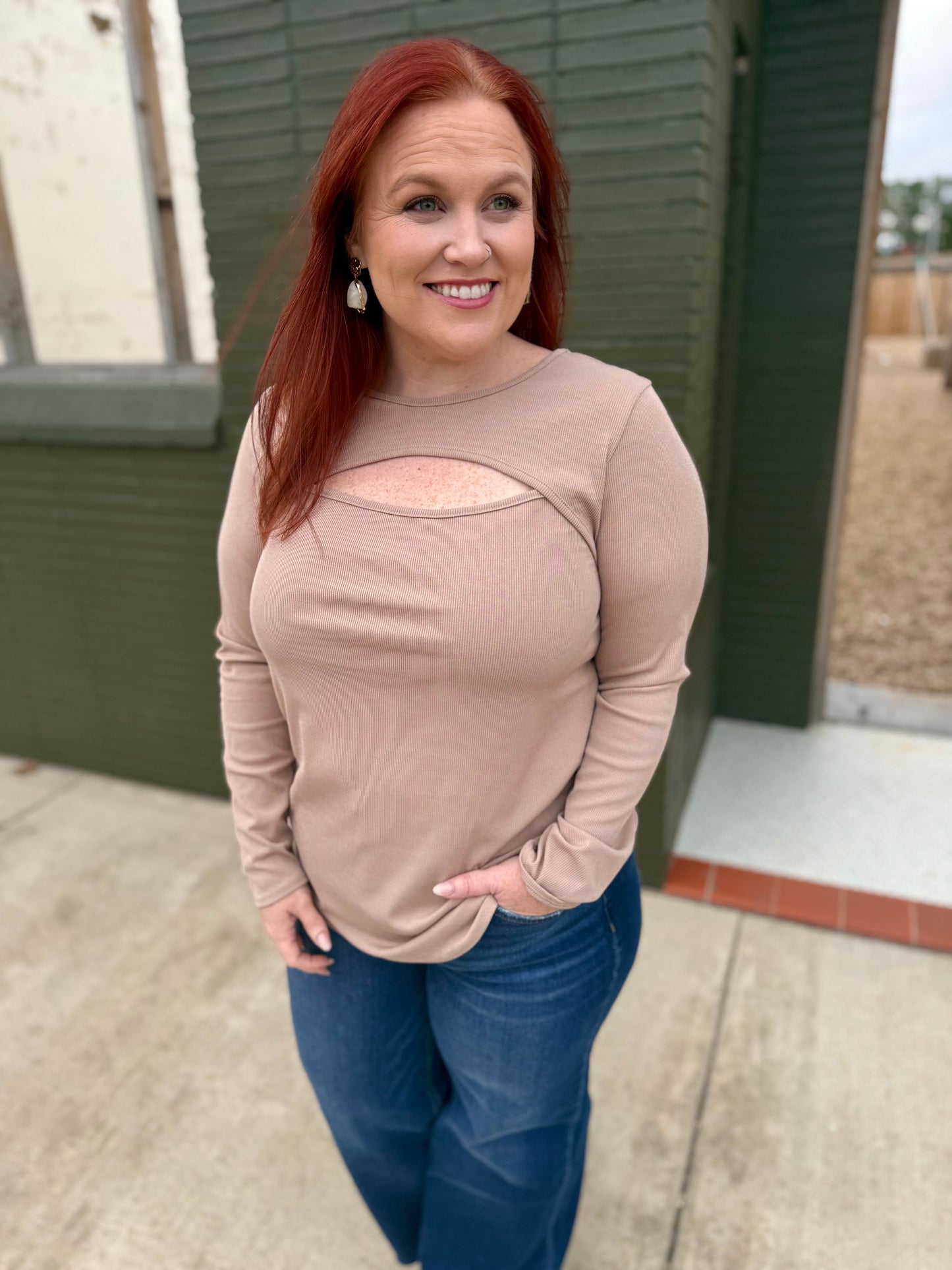 **DOORBUSTER** Riley Keyhole Top