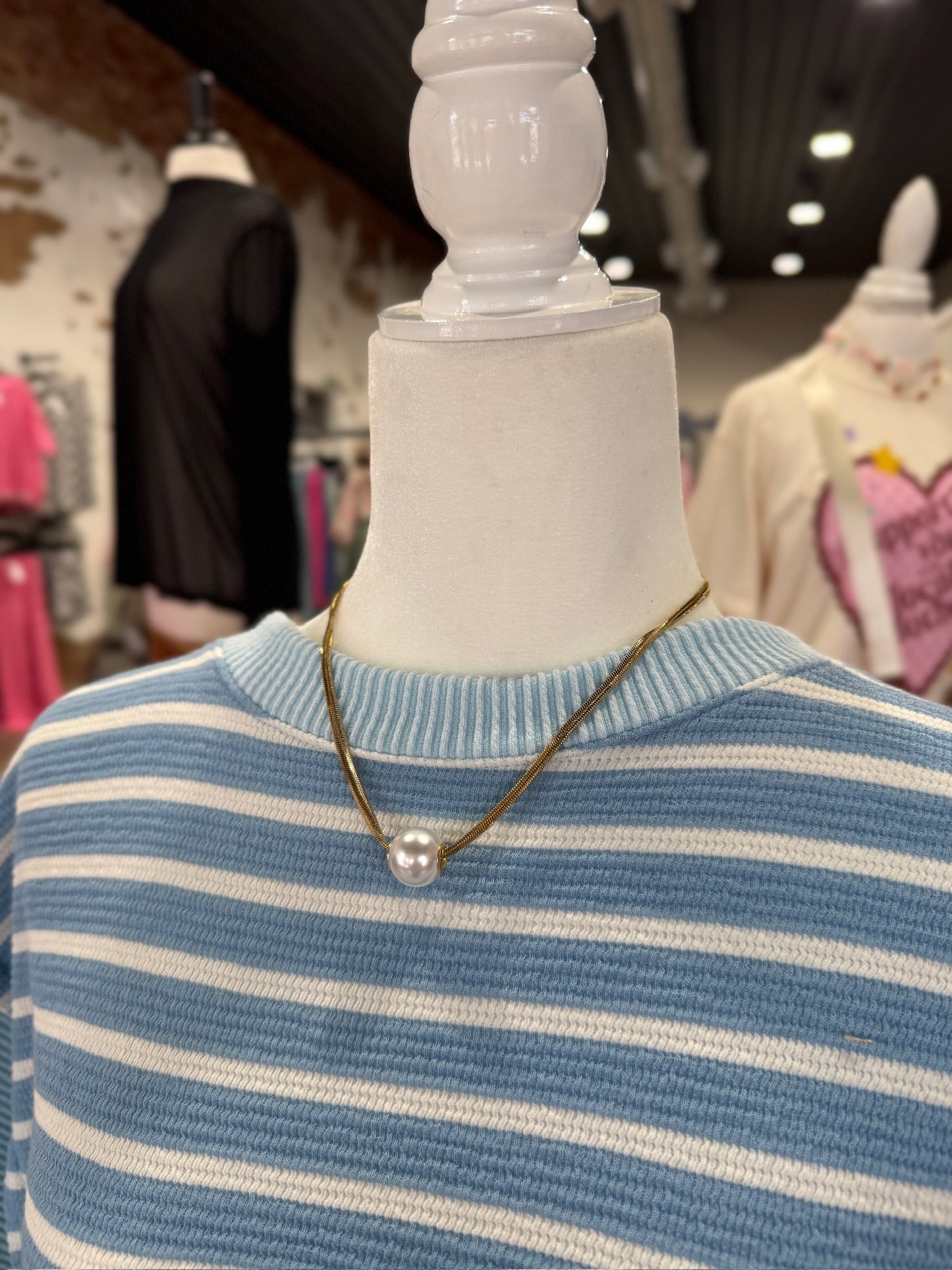 Gold Pearl Necklace