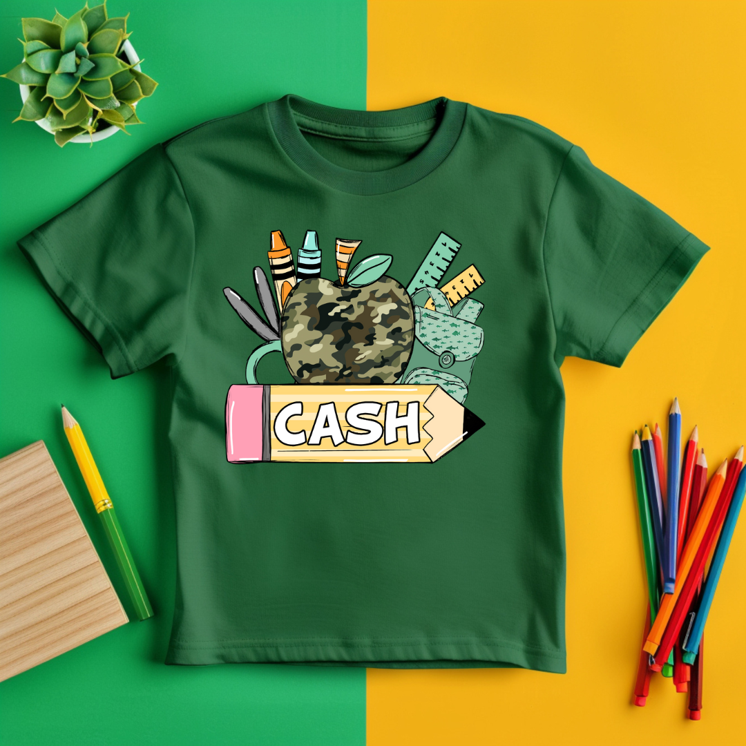 Customized Name Apple Tee (Any color, multiple styles!)