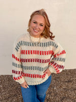 Briana Multi Color Striped Top