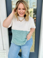 Courtney Oversized Ribbed Floral Top