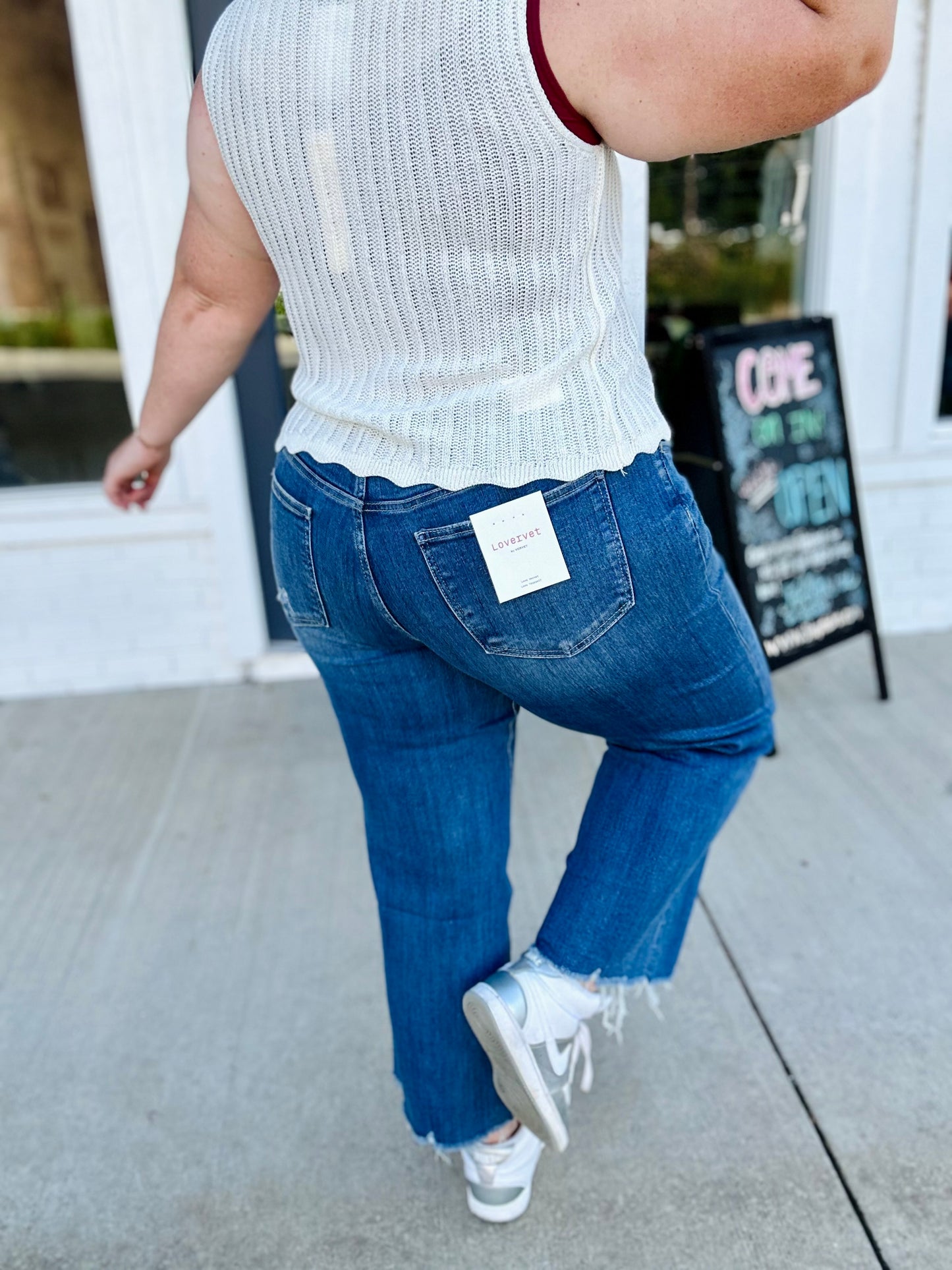 Elizabeth Wide Leg Vervet Jeans