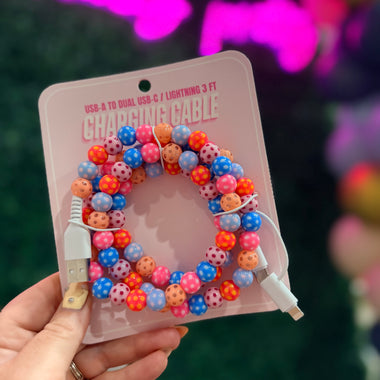 Polka Dot Multi Beaded Universal Charger