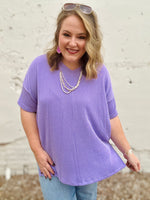 Carly Ribbed Oversized V-Neck