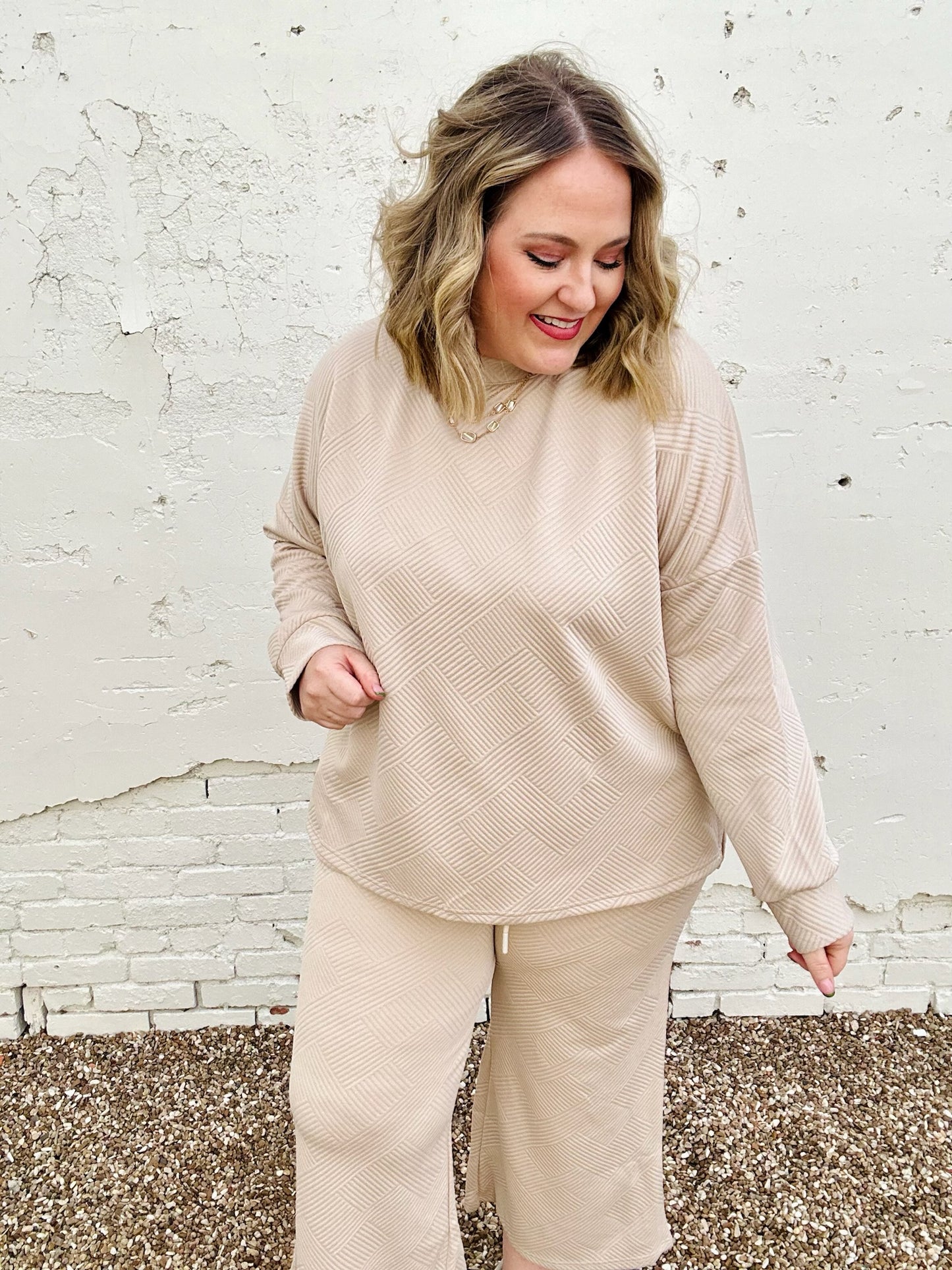 Bonnie Textured Matching Set