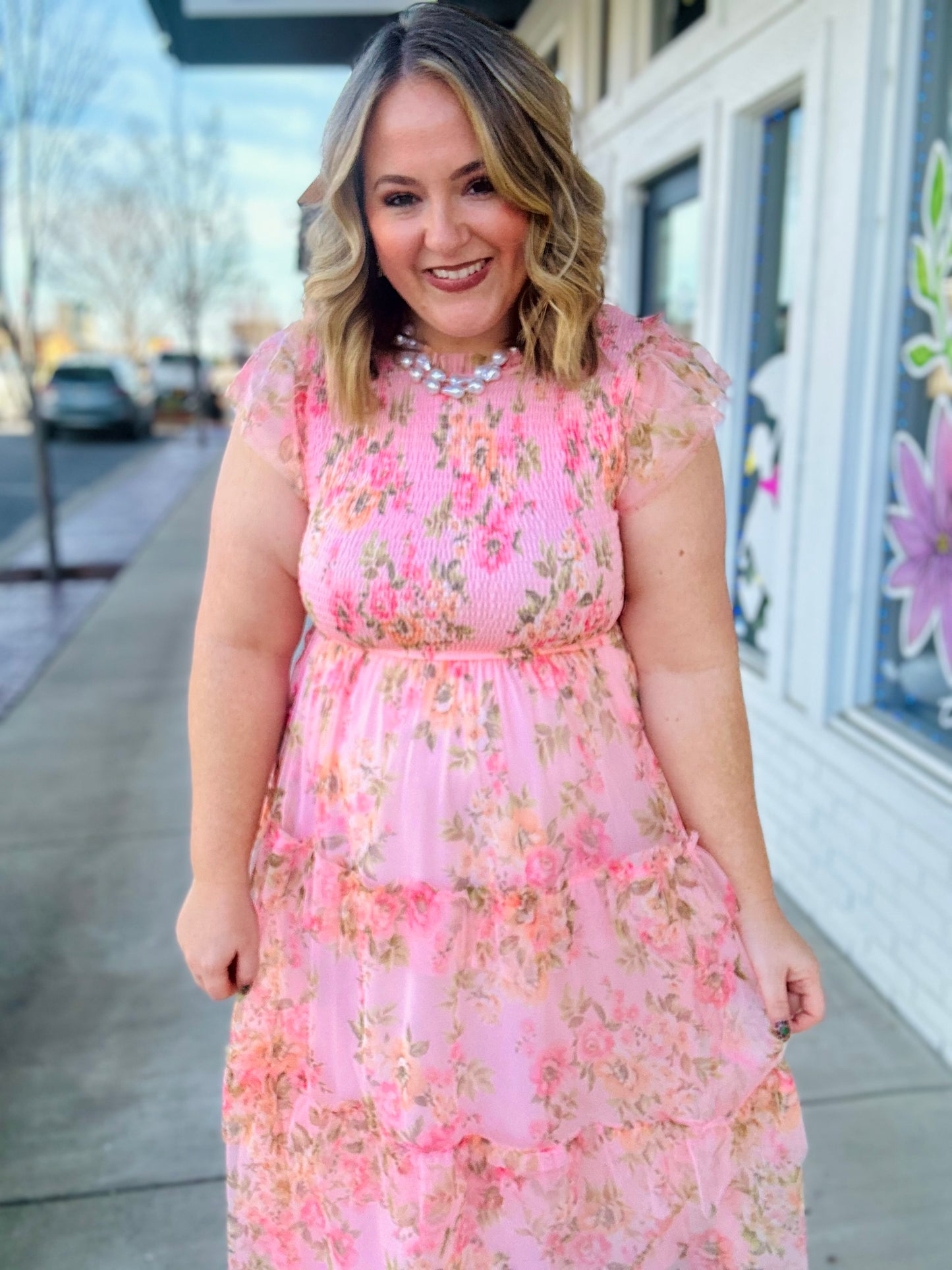 Addie Tulle Smocked Dress