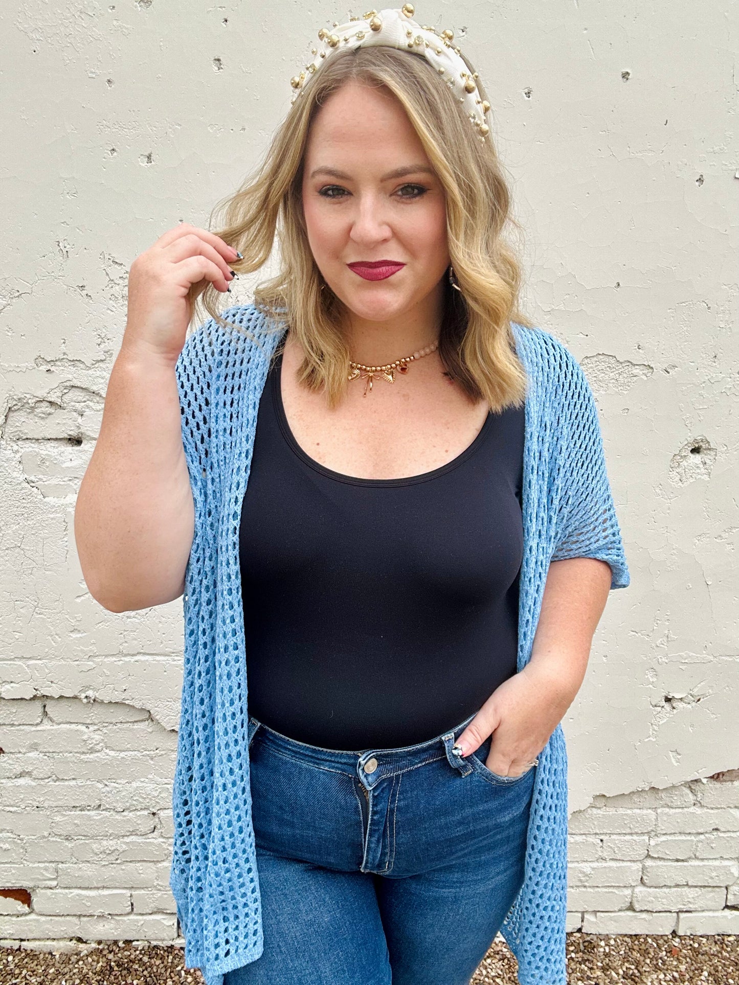 Polly Open Knit Cardi