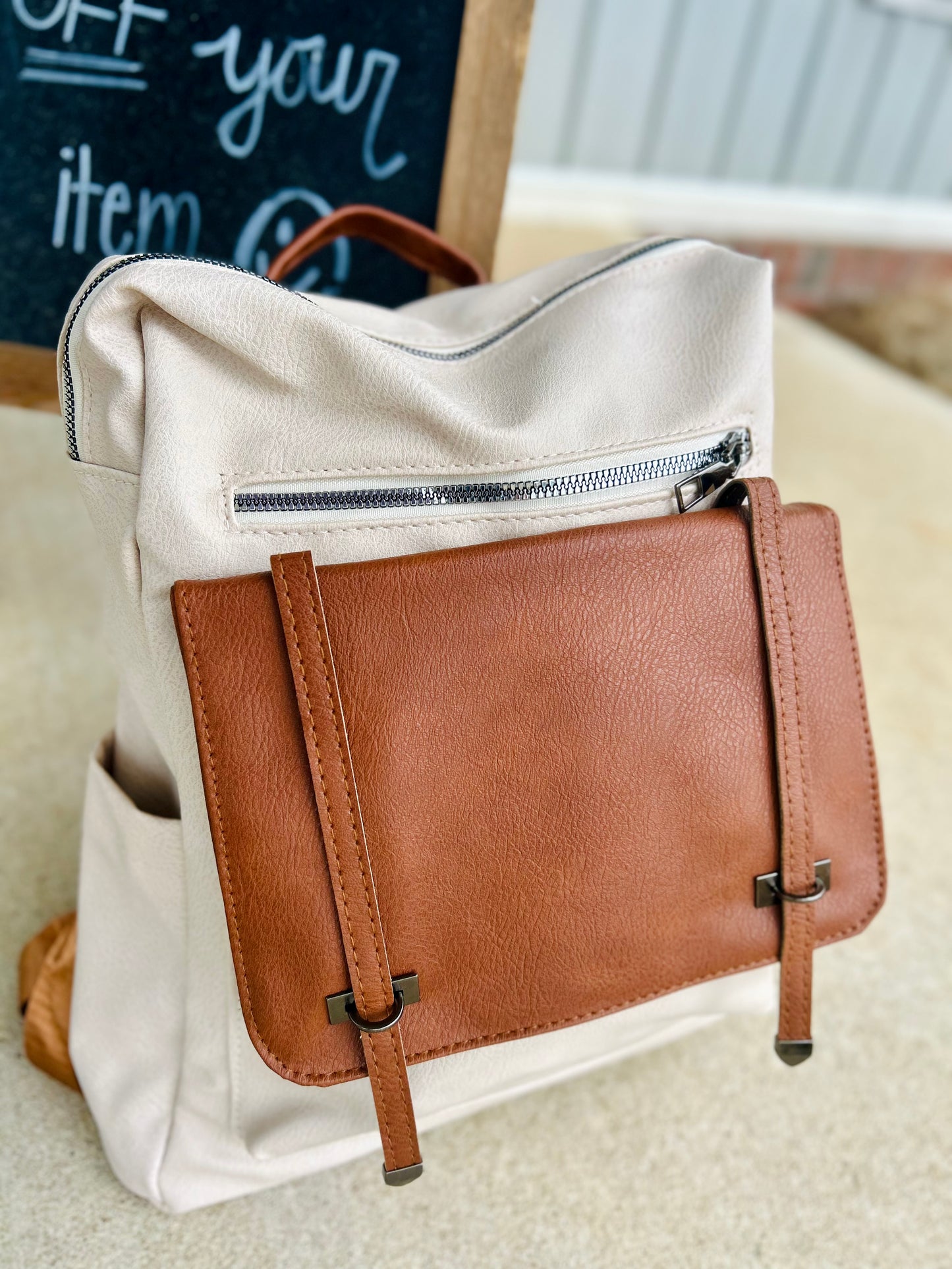 Sadie Vegan Leather Backpack