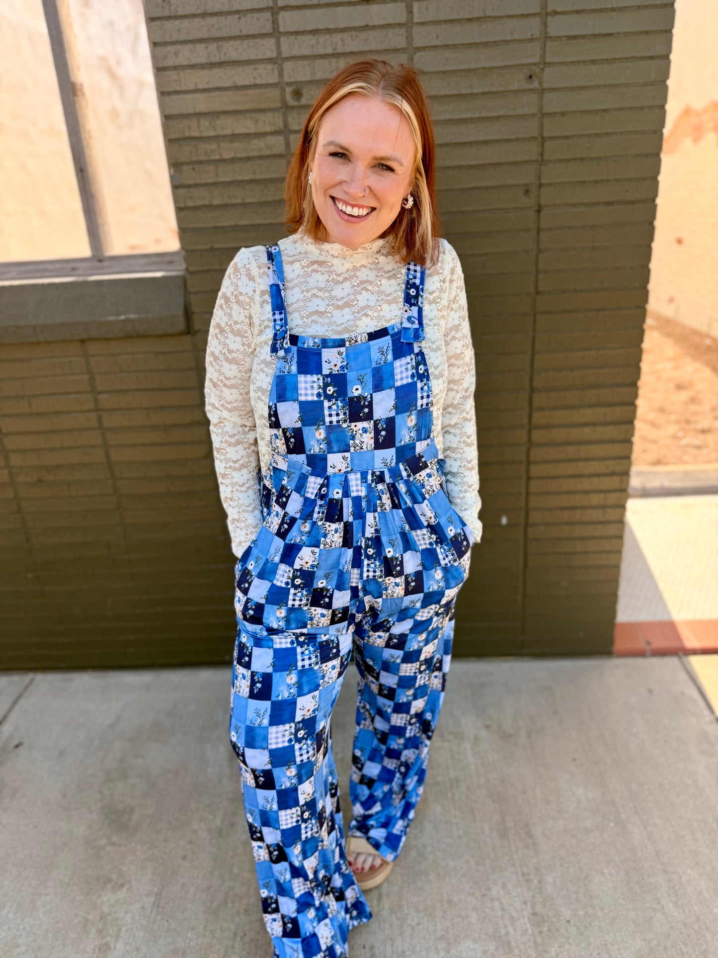 Floral Patchwork Overalls