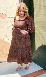 Abra Animal Print Maxi Dress
