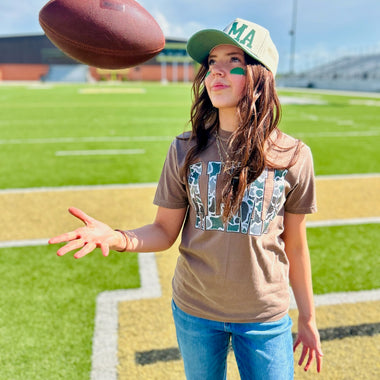 School Vintage Camo on Comfort Colors (Customizable)