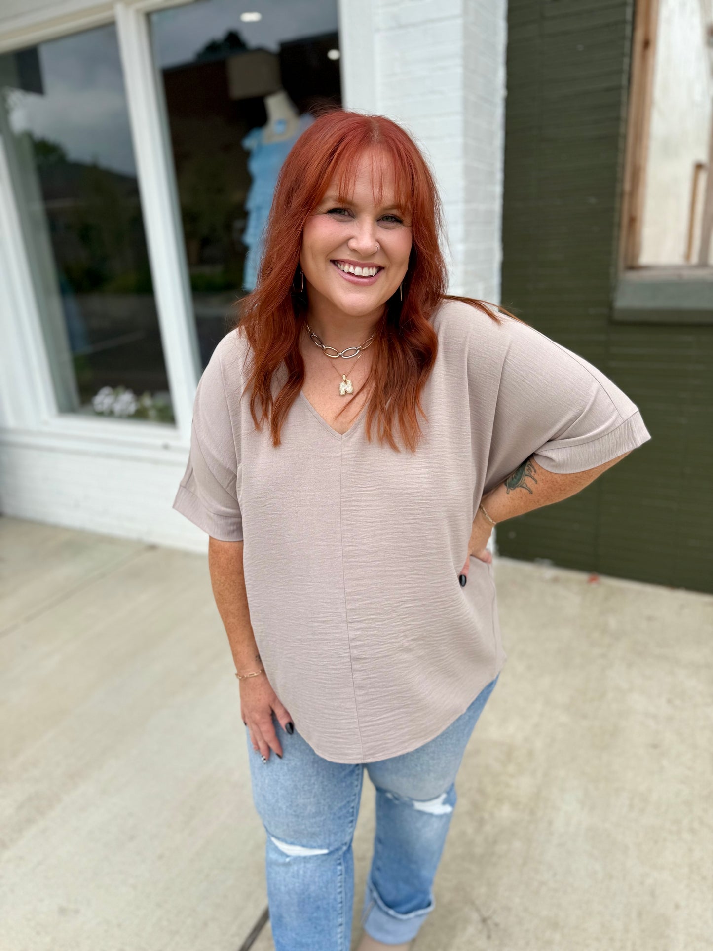Regina Woven Top (Multiple Colors)