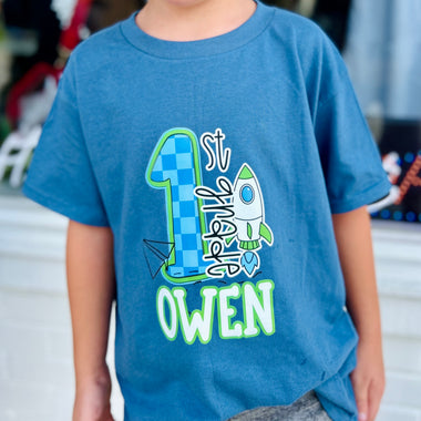 Checkered Rocket B2S Tee (Customizable)
