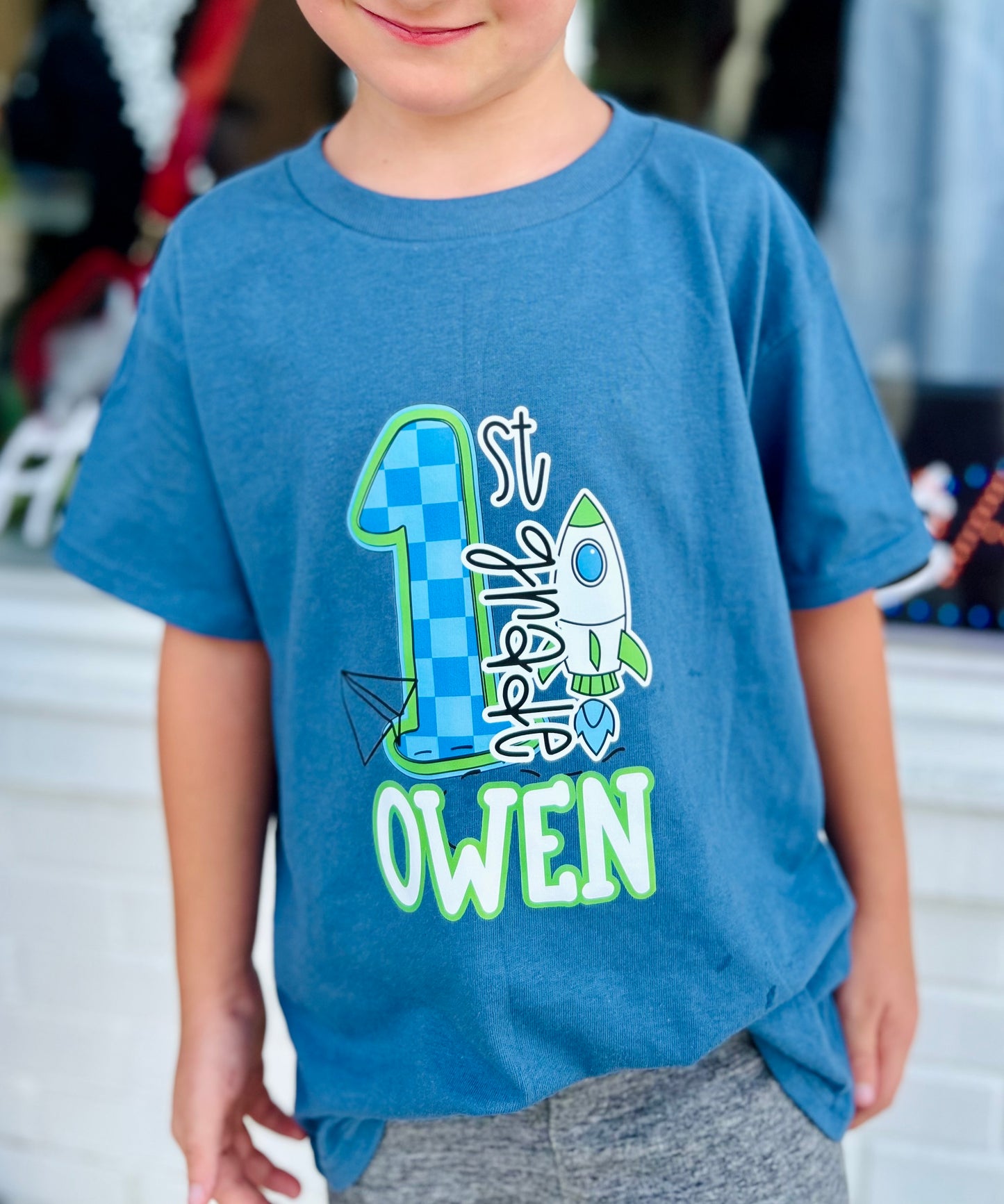 Checkered Rocket B2S Tee (Customizable)
