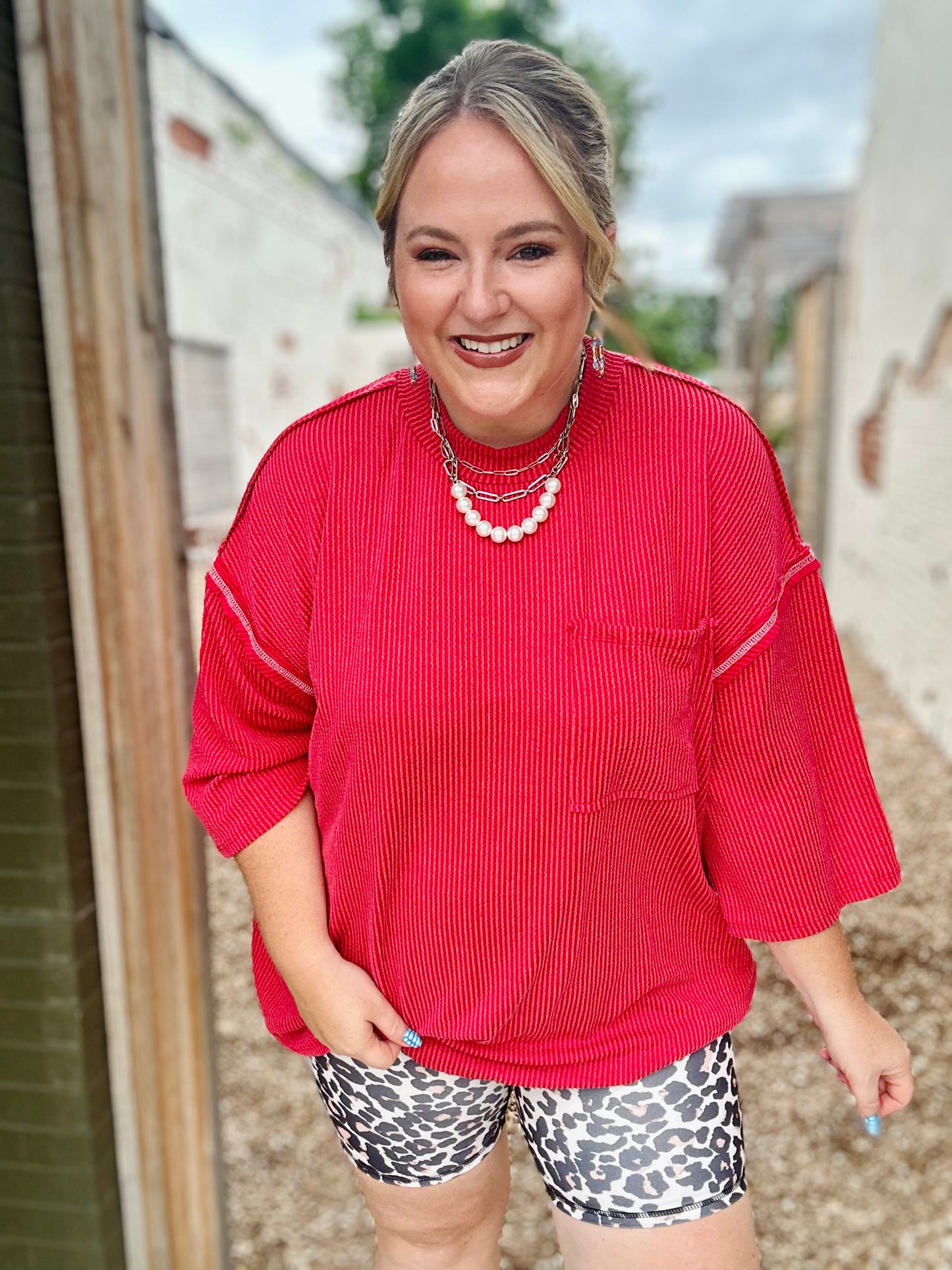Kayla Oversized Ribbed Top