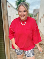 Kayla Oversized Ribbed Top