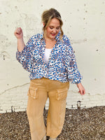 Wide Leg Knit Cargo Pants