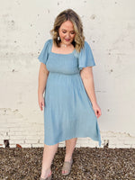 Megan Square Neck Midi Dress