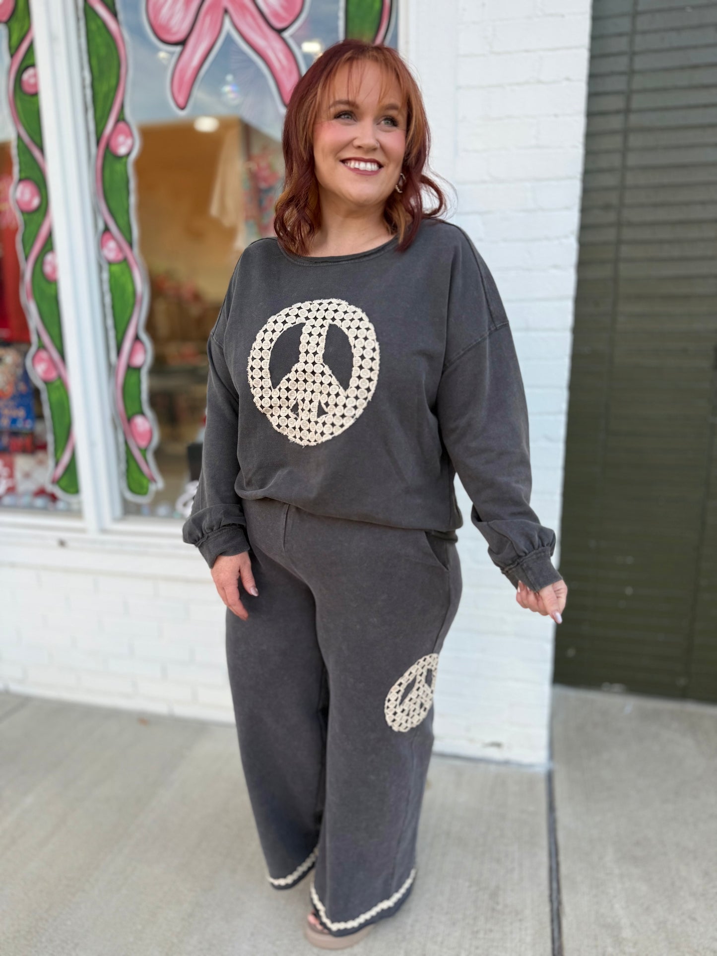 Penny Peace Sign Top